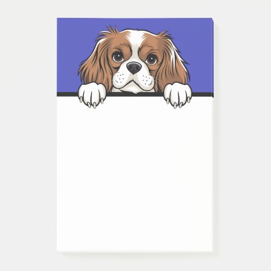 Niedlich Cavalier King Charles Spaniel Dog Lover Post-it Klebezettel (Vorderseite)