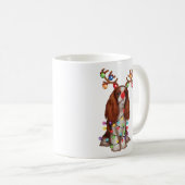 Niedlich Cavalier King Charles Spaniel Funny Xmas  Kaffeetasse (VorderseiteRechts)
