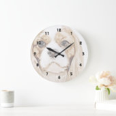 Niedlich Cavalier King Charles Spaniel Große Wanduhr (Zuhause)