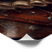 Niedlich Cavalier King Charles Spaniel Hamlet Art Poster (Ecke)