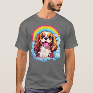 Niedlich Cavalier King Charles Spaniel Rainbow Clo T-Shirt