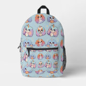Niedlich Cavalier King Charles Unicorn Pastel Patt Bedruckter Rucksack (Vorderseite)
