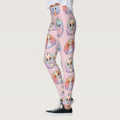 Niedlich Cavalier King Charles Unicorn Pastel Patt Leggings (Links)