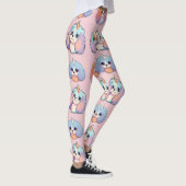 Niedlich Cavalier King Charles Unicorn Pastel Patt Leggings (Rechts)