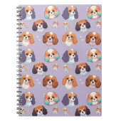 Niedlich Cavalier King Charles Unicorn Pastel Patt Notizblock (Vorderseite)
