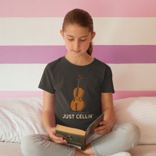 Niedlich Cellist Musician Daughter Birthday Gag T-Shirt