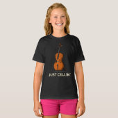 Niedlich Cellist Musician Daughter Birthday Gag T-Shirt (Vorne ganz)