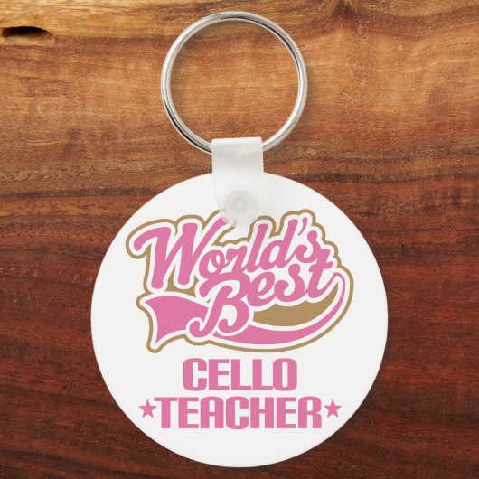 Niedlich Cello Teacher-Geschenk Schlüsselanhänger (Vorderseite)