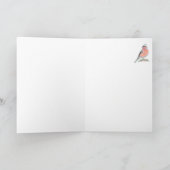 Niedlich Chaffinch Watercolor Birthday Sister Karte (Innenseite)