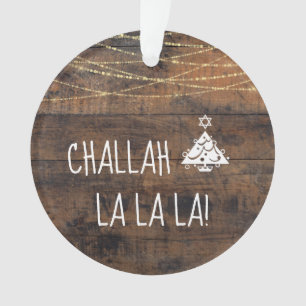 Niedlich Challah La La La La Christmas Hanukah Tre Ornament