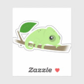 Niedlich Chameleon Custom-Cut Vinyl Sticker (Blatt)