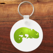 Niedlich Chameleon - grün Schlüsselanhänger (Vorderseite)