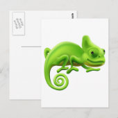 Niedlich Chameleon Illustration Postkarte (Vorne/Hinten)
