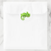 Niedlich Chameleon Illustration Runder Aufkleber (Tasche)
