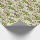 Niedlich Chameleon Lizard Geschenkpapier (Ecke)