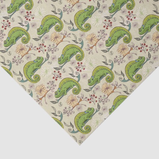 Niedlich Chameleon Lizard Seidenpapier (Detail)