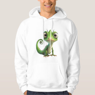 Niedlich Chameleon Pocket Hoodie - Funny Cartoon p