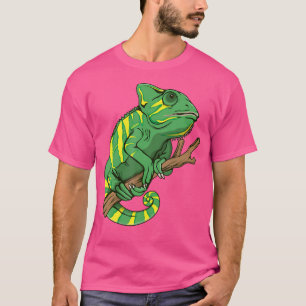 Niedlich Chameleon Zeichnend Chamaeleons Art Chame T-Shirt