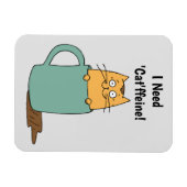 Niedlich Chat Coffee Magnet (Horizontal)
