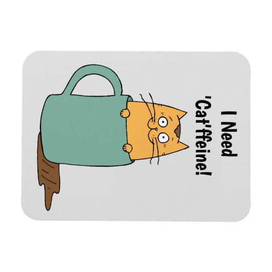 Niedlich Chat Coffee Magnet (Horizontal)