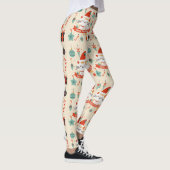 Niedlich Chat Genießen Sie die Weihnachtszeit Leggings (Rechts)
