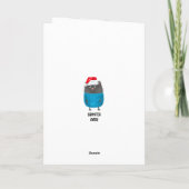 Niedlich Chat Weihnachten Karte (Rückseite)