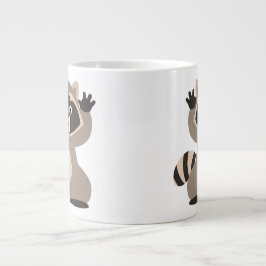 Niedlich Cheeky Cartoon Raccoon Jumbo-Tasse
