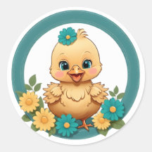 Niedlich Cheeky Chicky Stickers