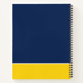 Niedlich Cheercoach Personalisiert Royal Blue & Ye Notizblock (Rückseite)