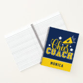 Niedlich Cheercoach Personalisiert Royal Blue & Ye Notizblock (Innenseite)