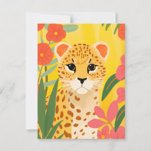 Niedlich Cheetah Postkarte