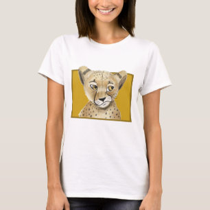 Niedlich Cheetah T - Shirt - Safari Animal Graphic