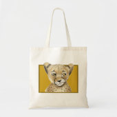 Niedlich Cheetah Tote Bag - Safari Tier wiederverw Tragetasche (Vorne)