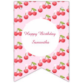 Niedlich Cherry 1. Geburtstag Party Wimpelkette (Dritte Fahne)