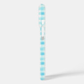 Niedlich Cherry Coquette Bow Blue Gingham Case-Mate iPhone Hülle (Rückseite / Links)