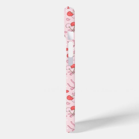 Niedlich Cherry und Bow Case-Mate iPhone Hülle (Rückseite / Links)