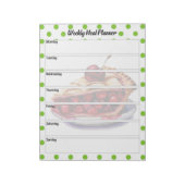 Niedlich Cherry Weekly Meal Planner Notizblock (Rotiert)
