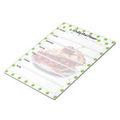 Niedlich Cherry Weekly Meal Planner Notizblock (angewinkelt)