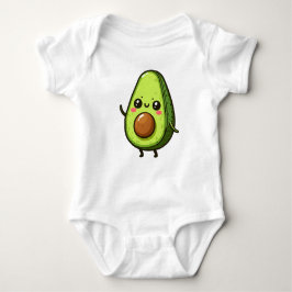 Niedlich Chibi Avocado Baby Strampler
