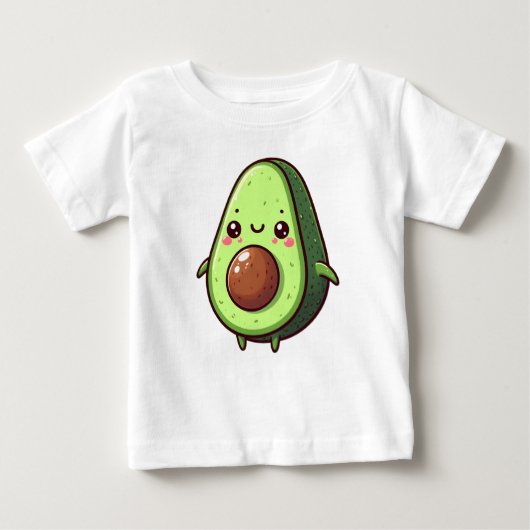 Niedlich Chibi Avocado Baby T-shirt (Vorderseite)