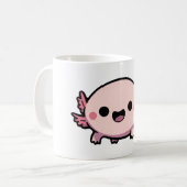 Niedlich Chibi Axolotl Kaffeetasse (Vorderseite Links)