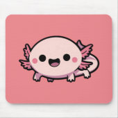 Niedlich Chibi Axolotl Mousepad (Vorne)