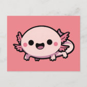 Niedlich Chibi Axolotl Postkarte (Vorderseite)