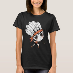 Niedlich Chibi Badminton Birdie Manga Cartoon T-Shirt