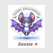 Niedlich Chibi Cartoon Bat Halloween Aufkleber (Blatt)