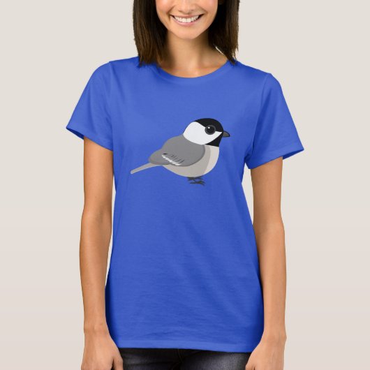Niedlich Chibi Chickadee T-Shirt (Vorderseite)