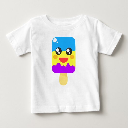 Niedlich Chibi Ice Lolly Popsicle Baby T-shirt (Vorderseite)