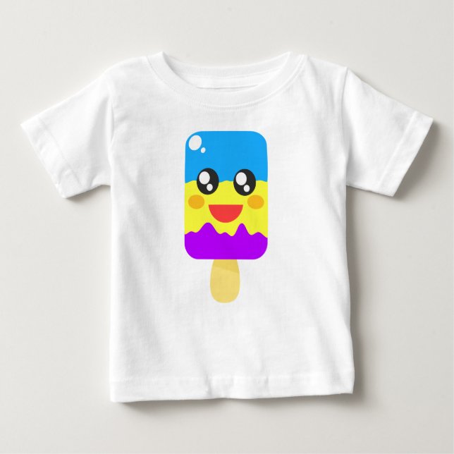 Niedlich Chibi Ice Lolly Popsicle Baby T-shirt (Vorderseite)