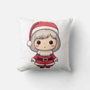 Niedlich Chibi Mrs. Claus Character Kissen