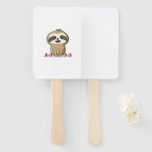 Niedlich Chibi Sloth Workout � Funny Kawaii Gym Ti Fächer (Vorne und Hinten)
